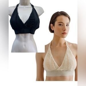 ATHOA Knitted black Resort Bra